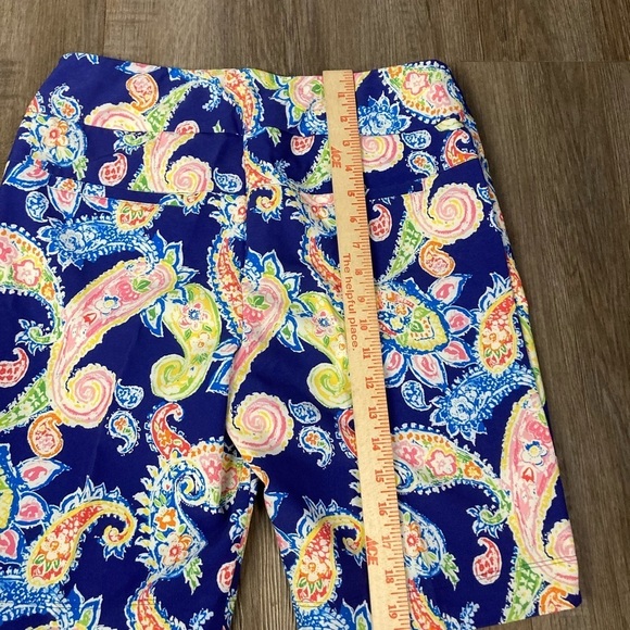 IBKUL Sharon Shorts 8 Paisley Navy Multi Pull On Golf NWT - Picture 9 of 12